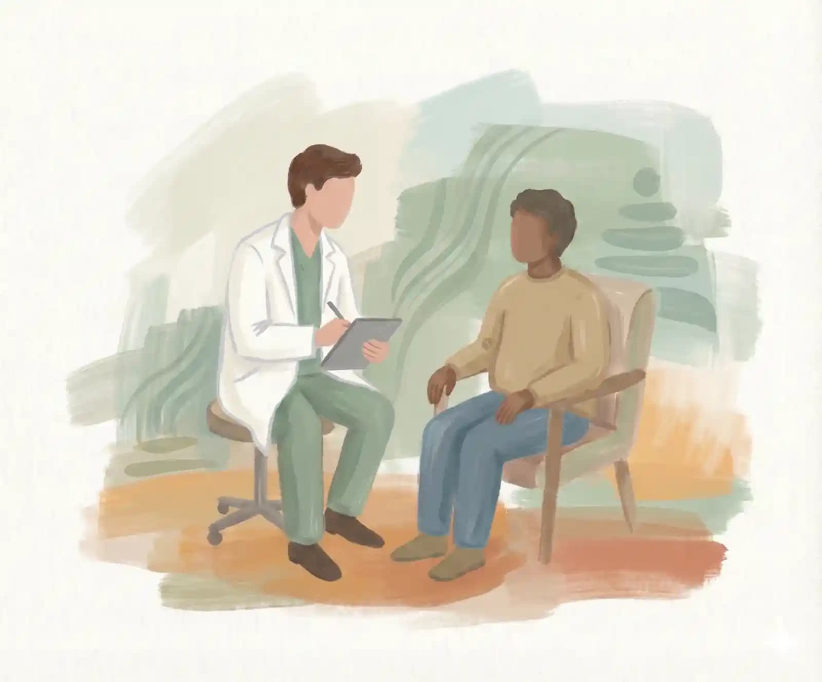 Doctor consulting with a patient about medical weight management options