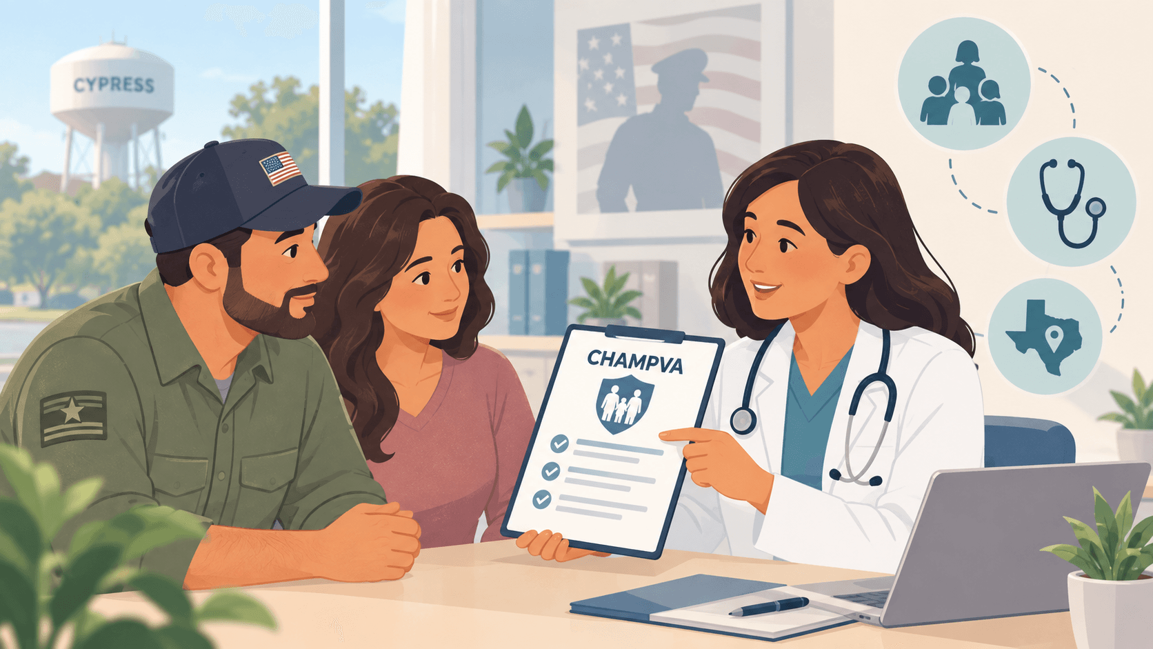 CHAMPVA in Cypress, TX: How It Works and How to Find a Doctor